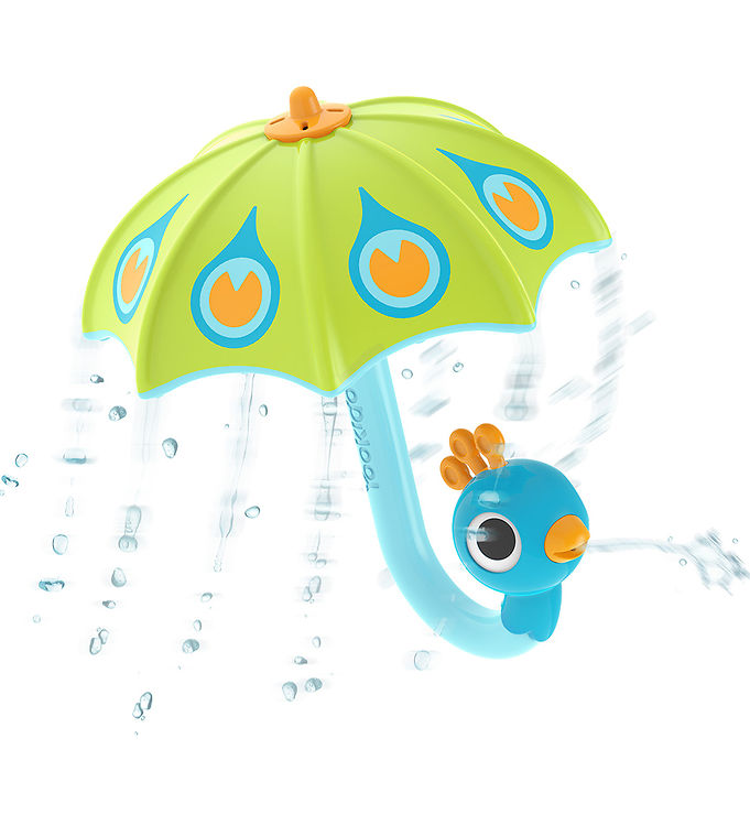 Yookidoo Badelegetøj – Fill ‘N’ Rain Peacock Umbrella – Grøn