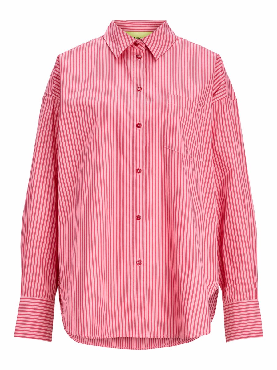 JJXX – Skjorte – Jamie Relaxed – Cerise Stripes - Billede 2