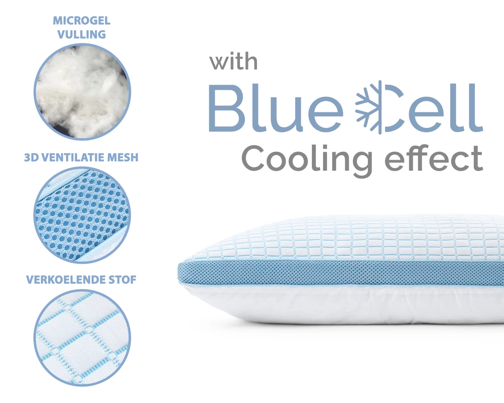 Kølende hovedpude med 3D Blue Cell kølende teknologi - Billede 3