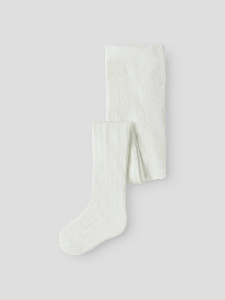 Lil’ Atelier – Strømpebuks – Ilso Pointelle – Coconut Milk - Billede 2
