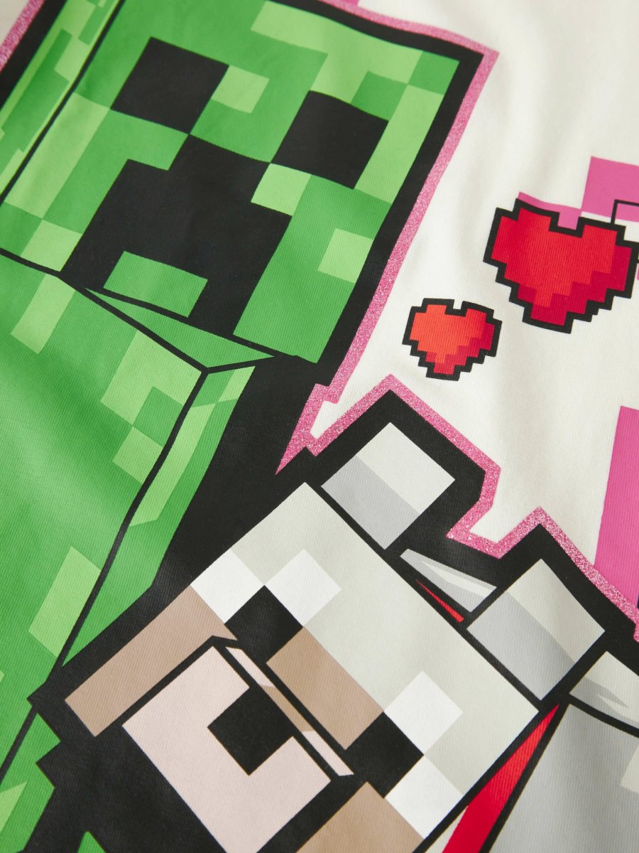 Name It – T-shirt – Jyra Minecraft – Cloud Dancer - Billede 3
