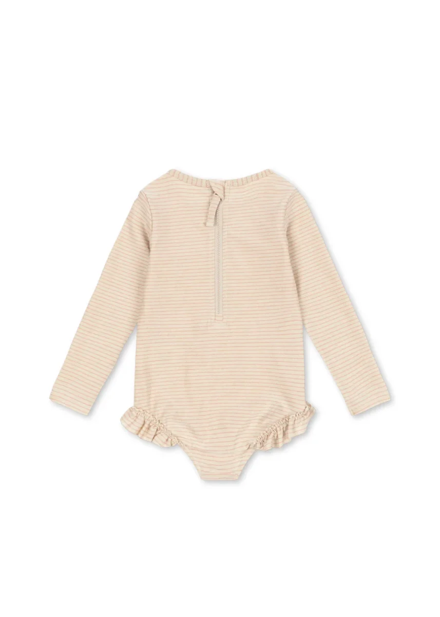 Jade Langærmet Badedragt - rose stripe - Billede 5