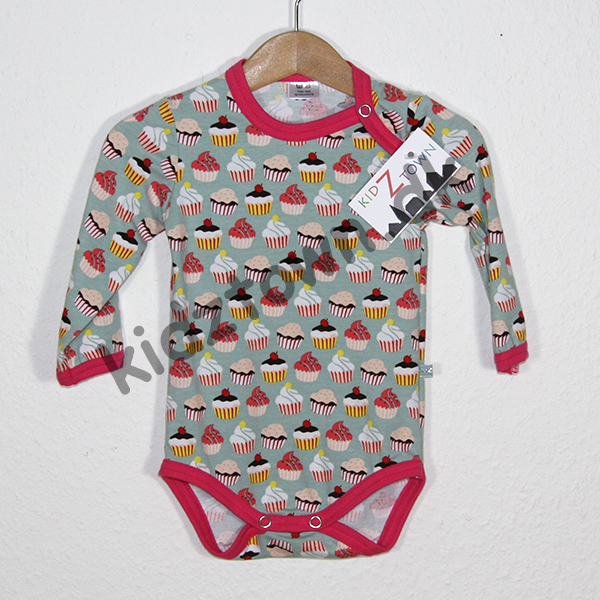 Body med cup cakes Str 68 - Billede 2