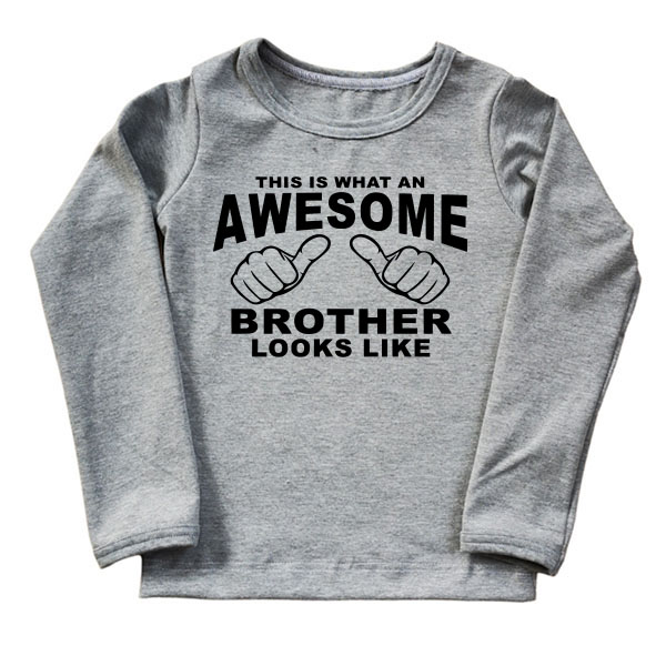 This what an awesome brother looks like t-shirt - Billede 2